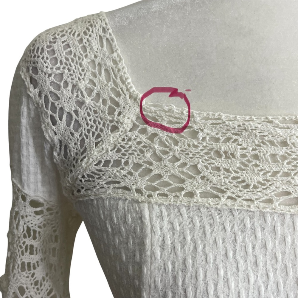Free People White Lace Mini Dress - Picture 12 of 14